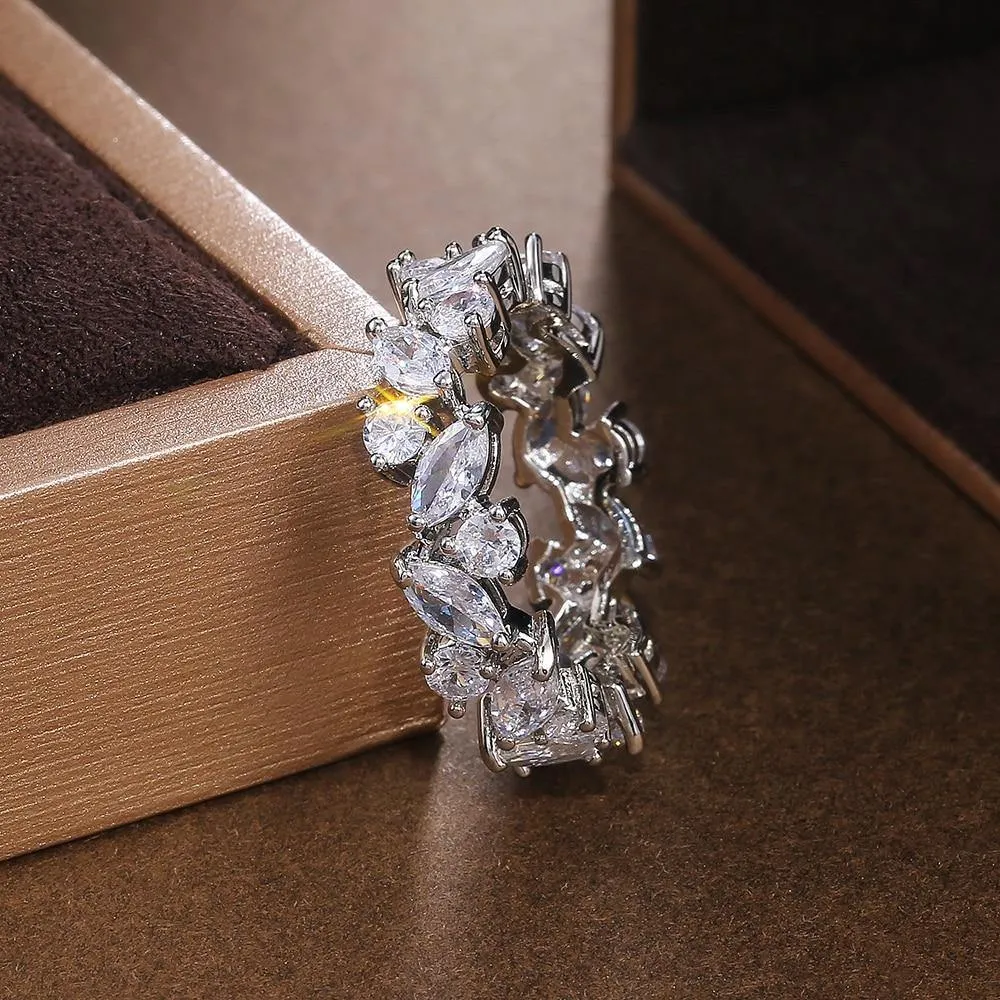 New Graceful AAA Cubic Zircon Promise Ring