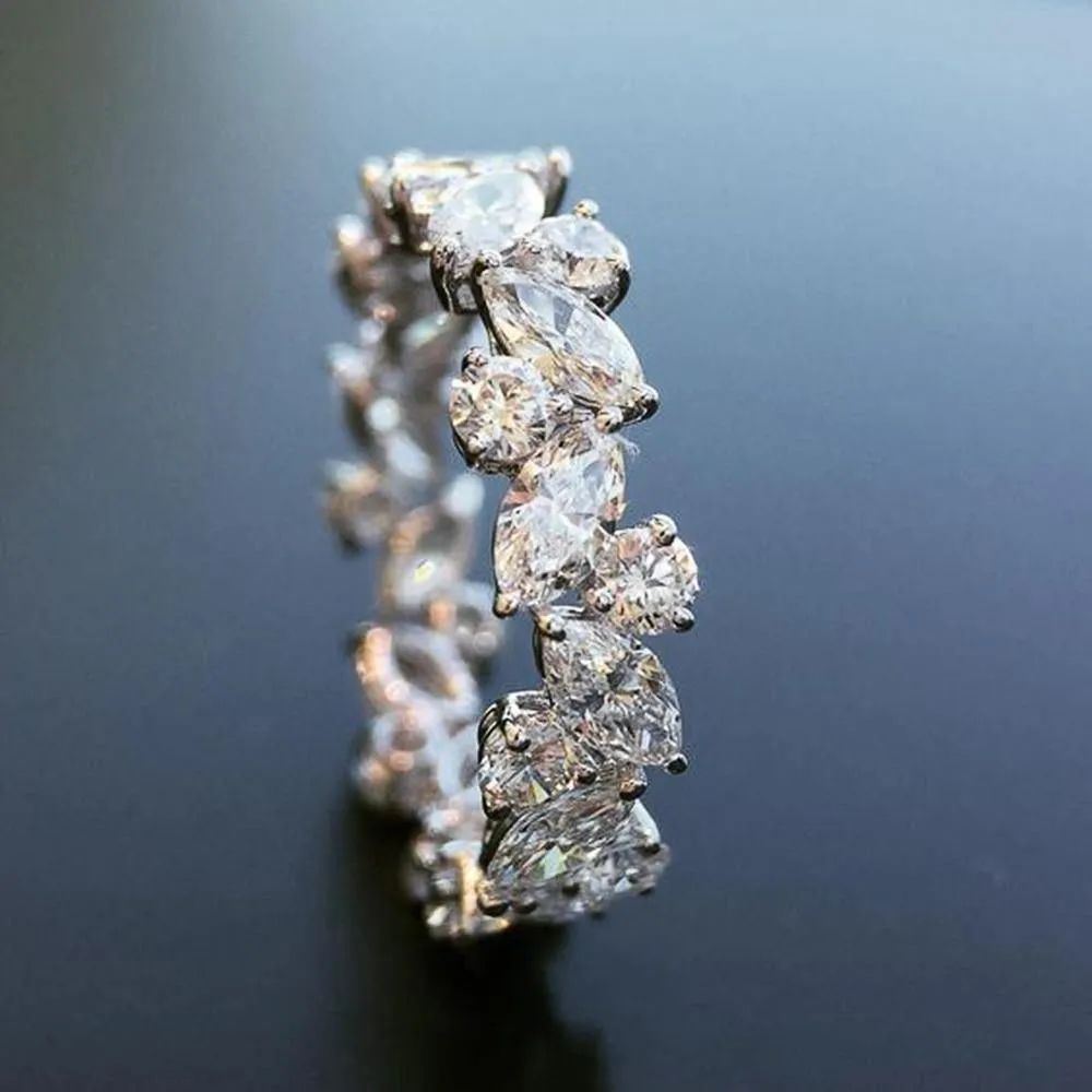 New Graceful AAA Cubic Zircon Promise Ring