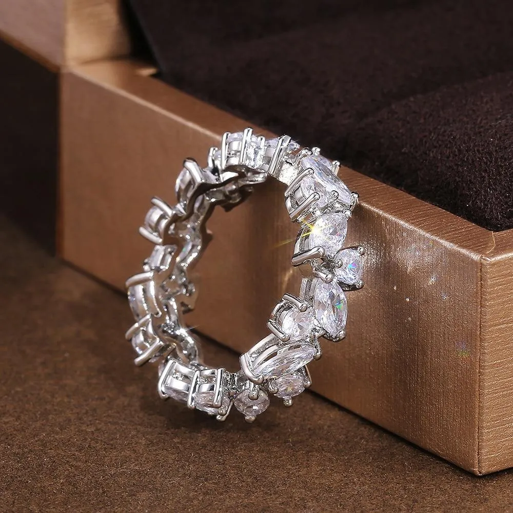 New Graceful AAA Cubic Zircon Promise Ring