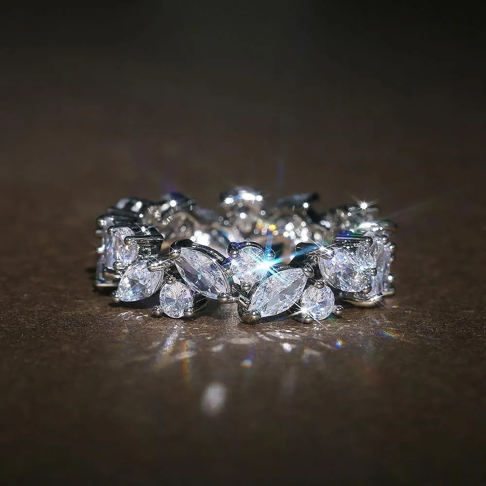 New Graceful AAA Cubic Zircon Promise Ring