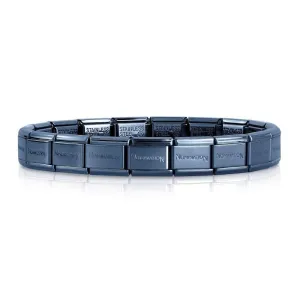 Nomination Classic Blue Stainless Steel Starter Charm Bracelet