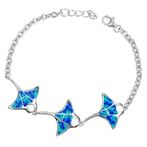 Opal Manta Ray Bracelet