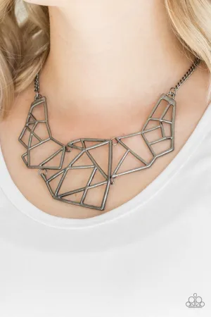 Paparazzi Necklace ~ World Shattering - Black