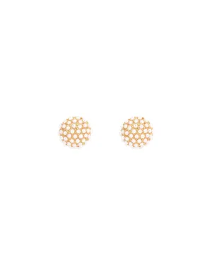 Pearl Pavé Studs