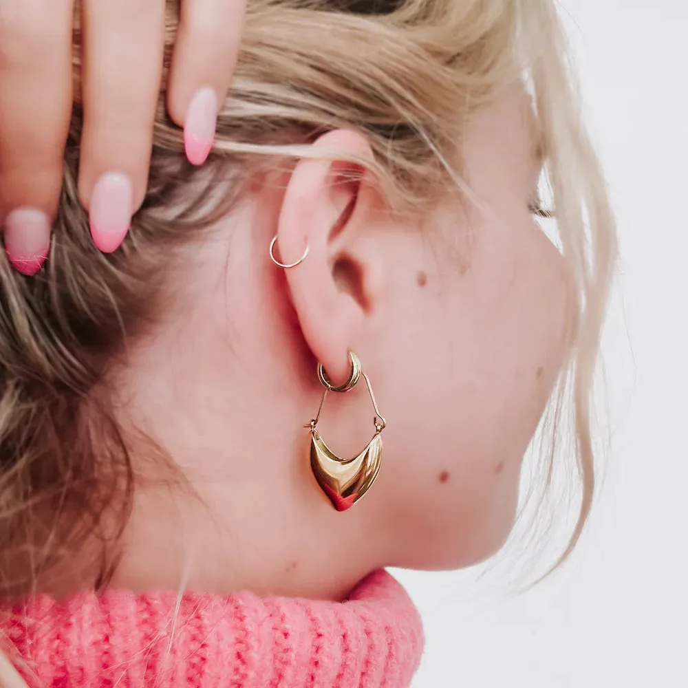 Pretty Simple Waterproof Forever Yours Heart Drop Earrings