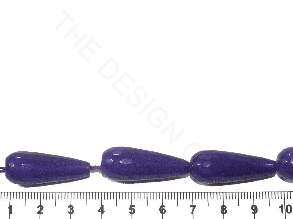 Purple Drop Jade Semi Precious Stones