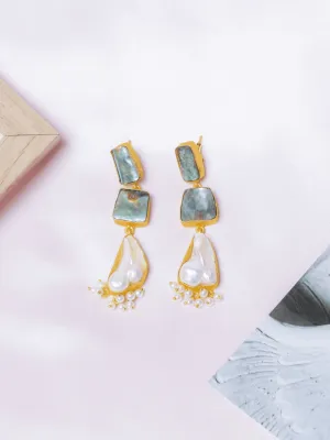 Retro Chic Abalone Earrings