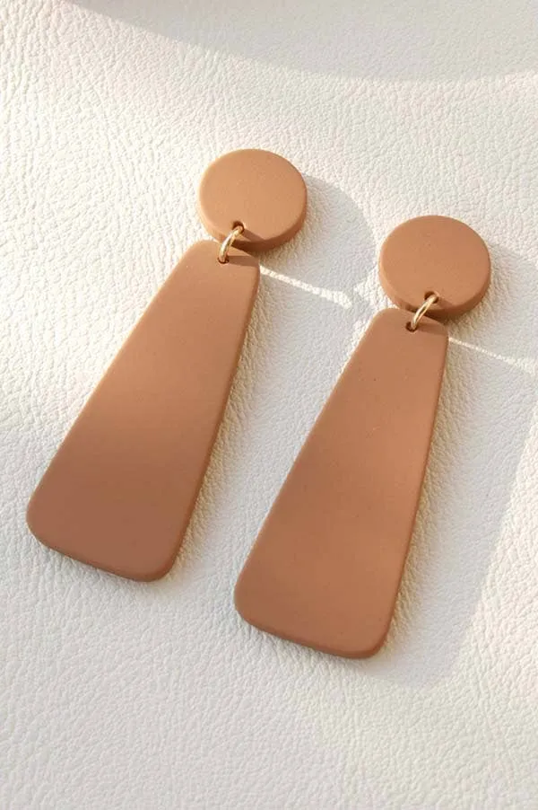 Retro Inspired Clay Drop Earrings