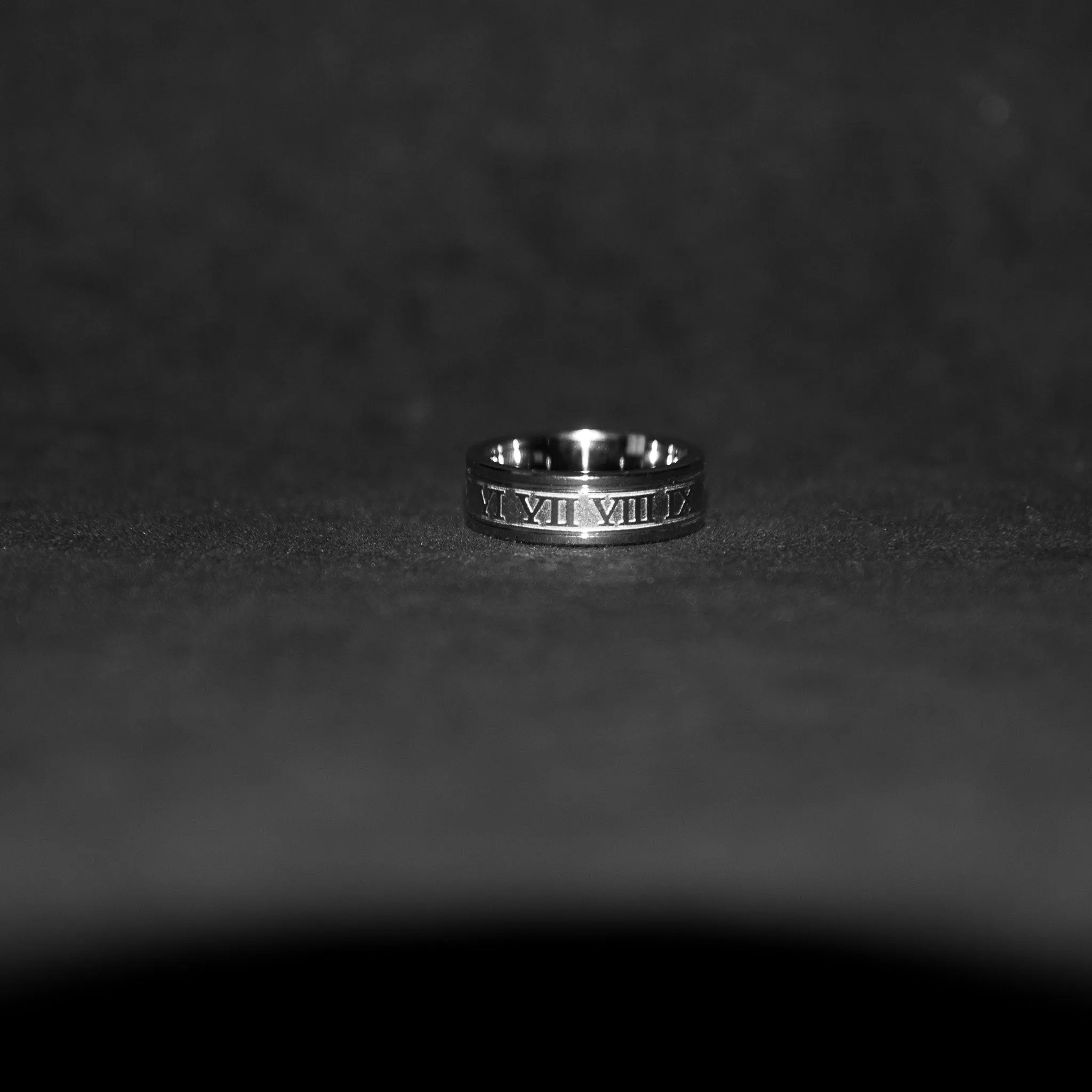 Roman Numeral Ring - Silver