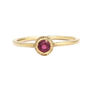 Ruby Solitaire Engagement Ring
