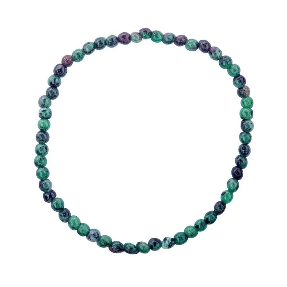 Ruby Zoisite Bracelet 4mm