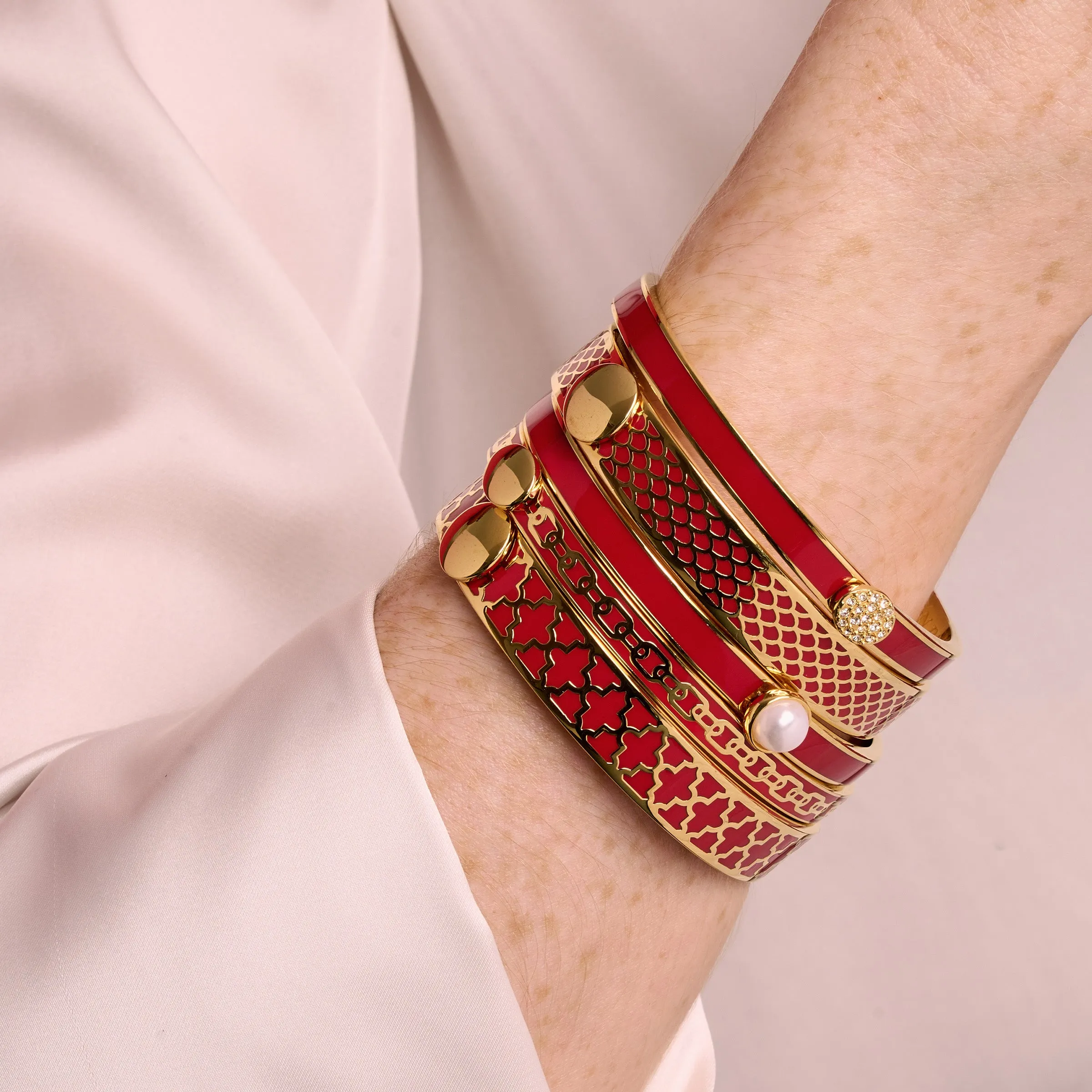 Salamander Red & Gold Bangle