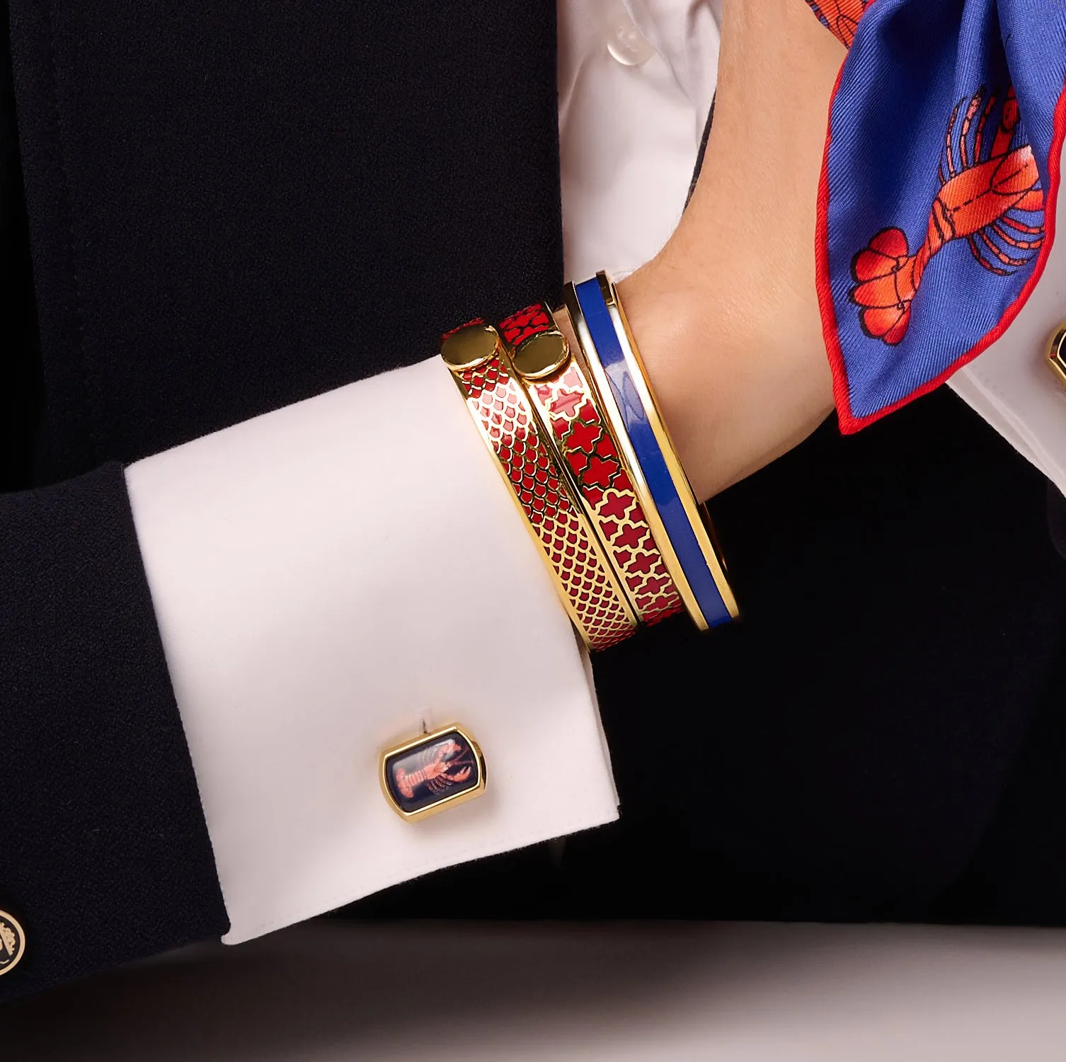 Salamander Red & Gold Bangle
