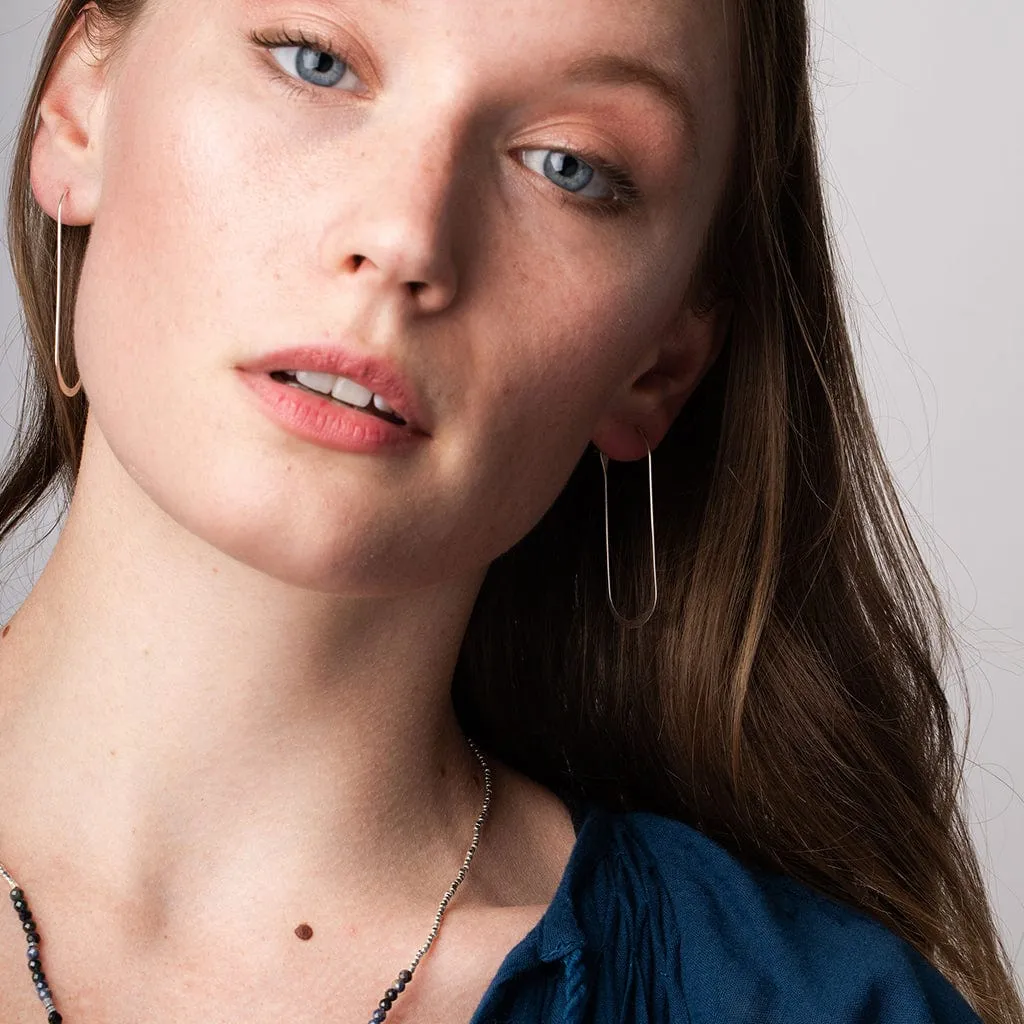 Scout Refined Earring Collection - Cosmic Oval Sterling Silver