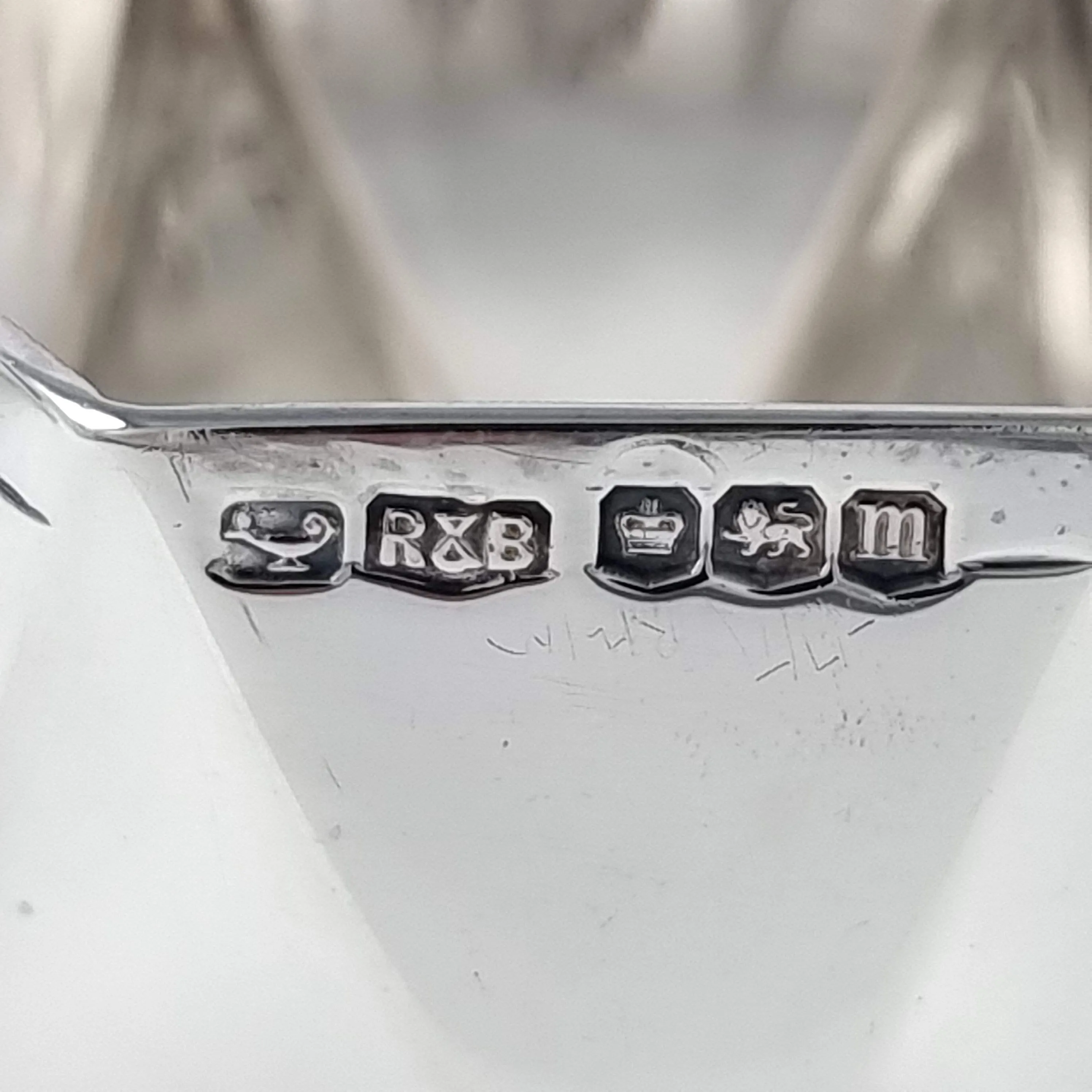 Set of Four Sterling Silver Napkin Rings, Roberts & Belk, 1929