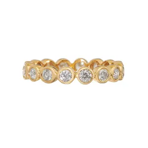 Sethi Couture Modern Bezel White Diamond Band