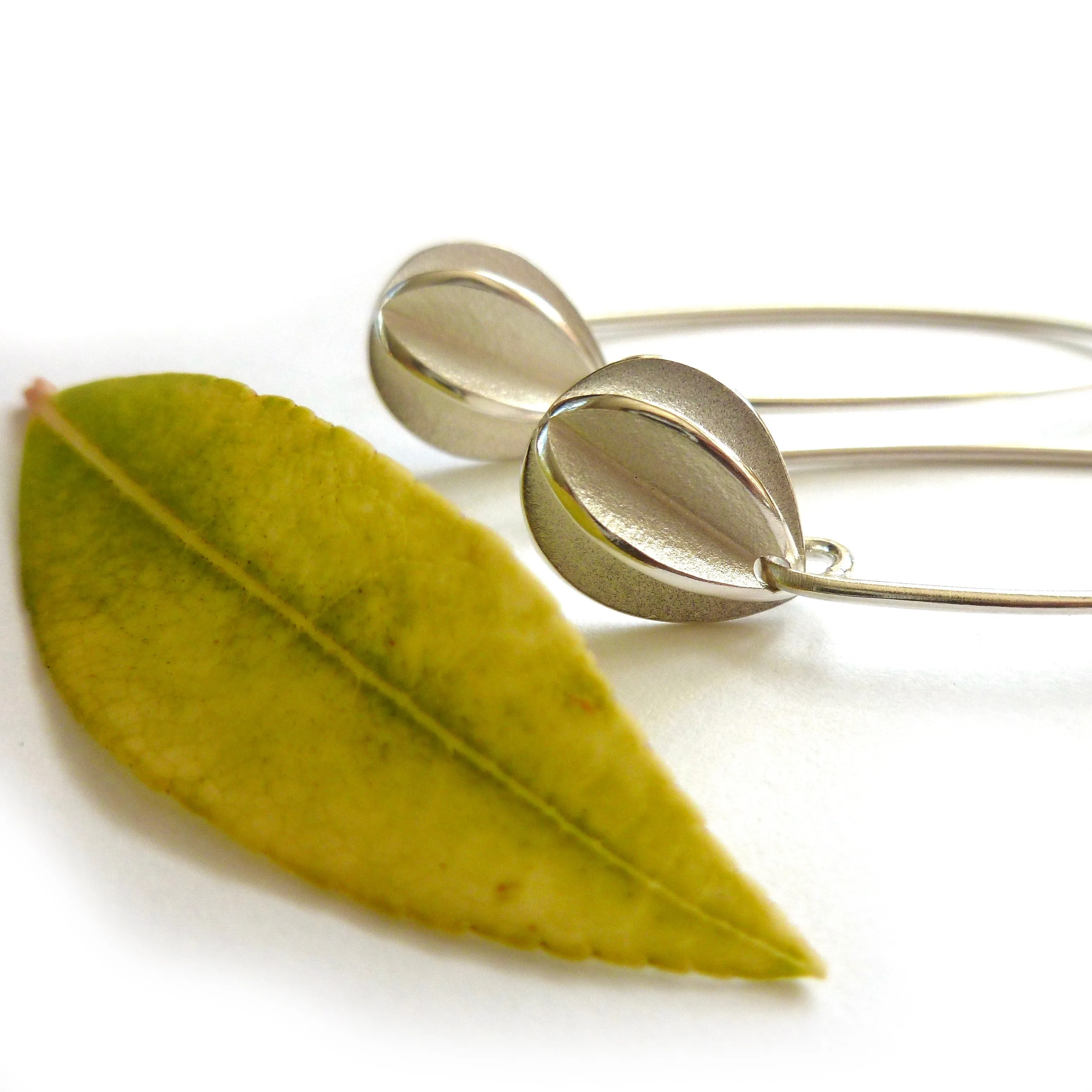 Silver hook earrings - simple and beautiful