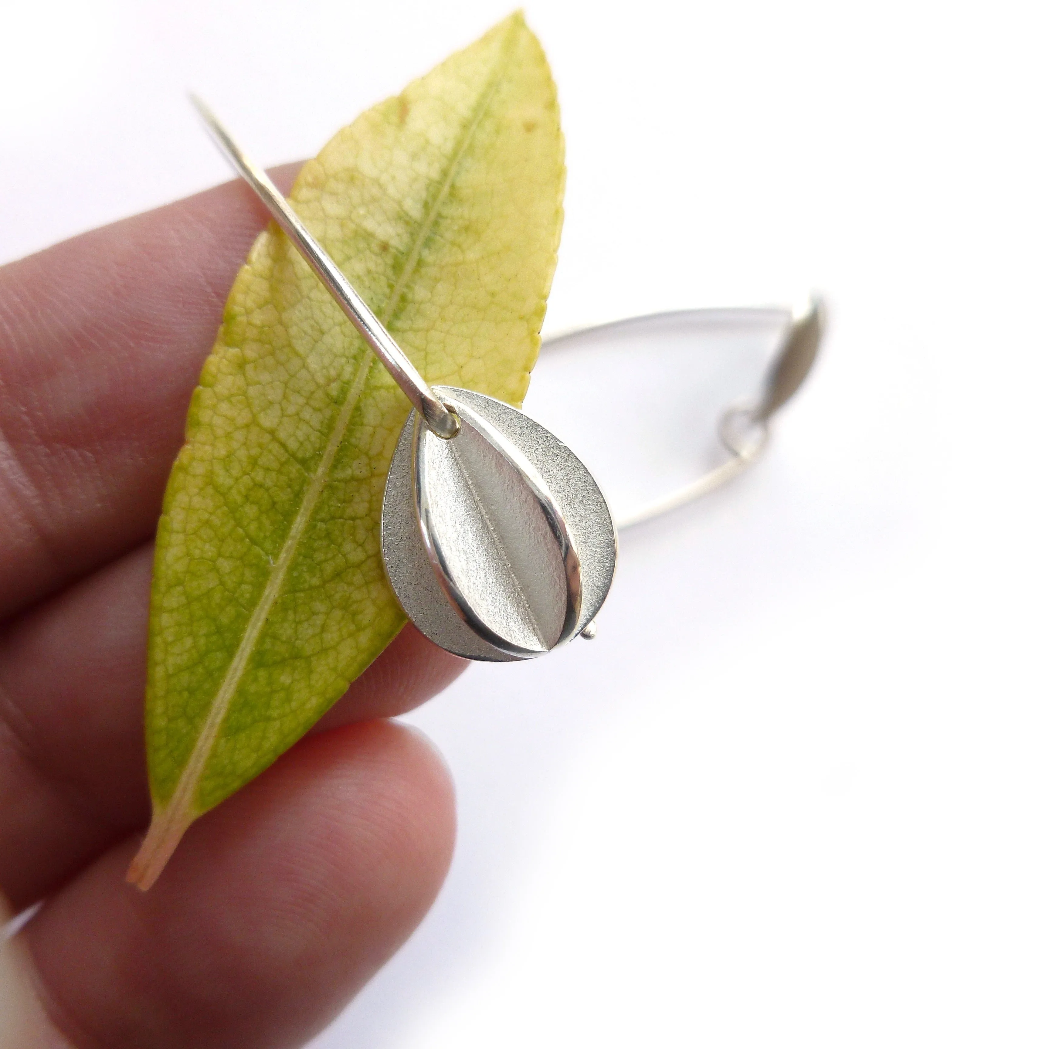 Silver hook earrings - simple and beautiful