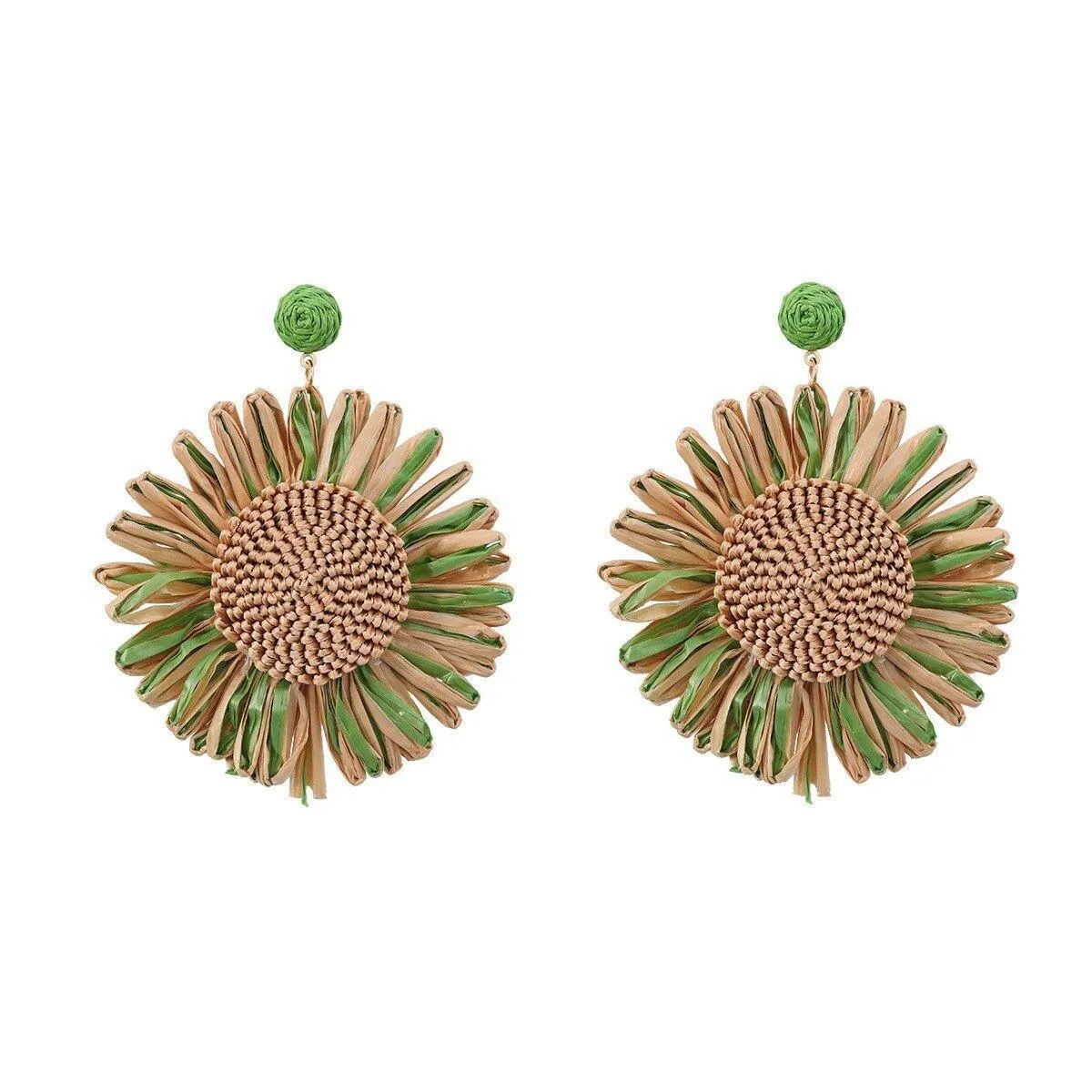 Simple Sunflower Dangle Earrings