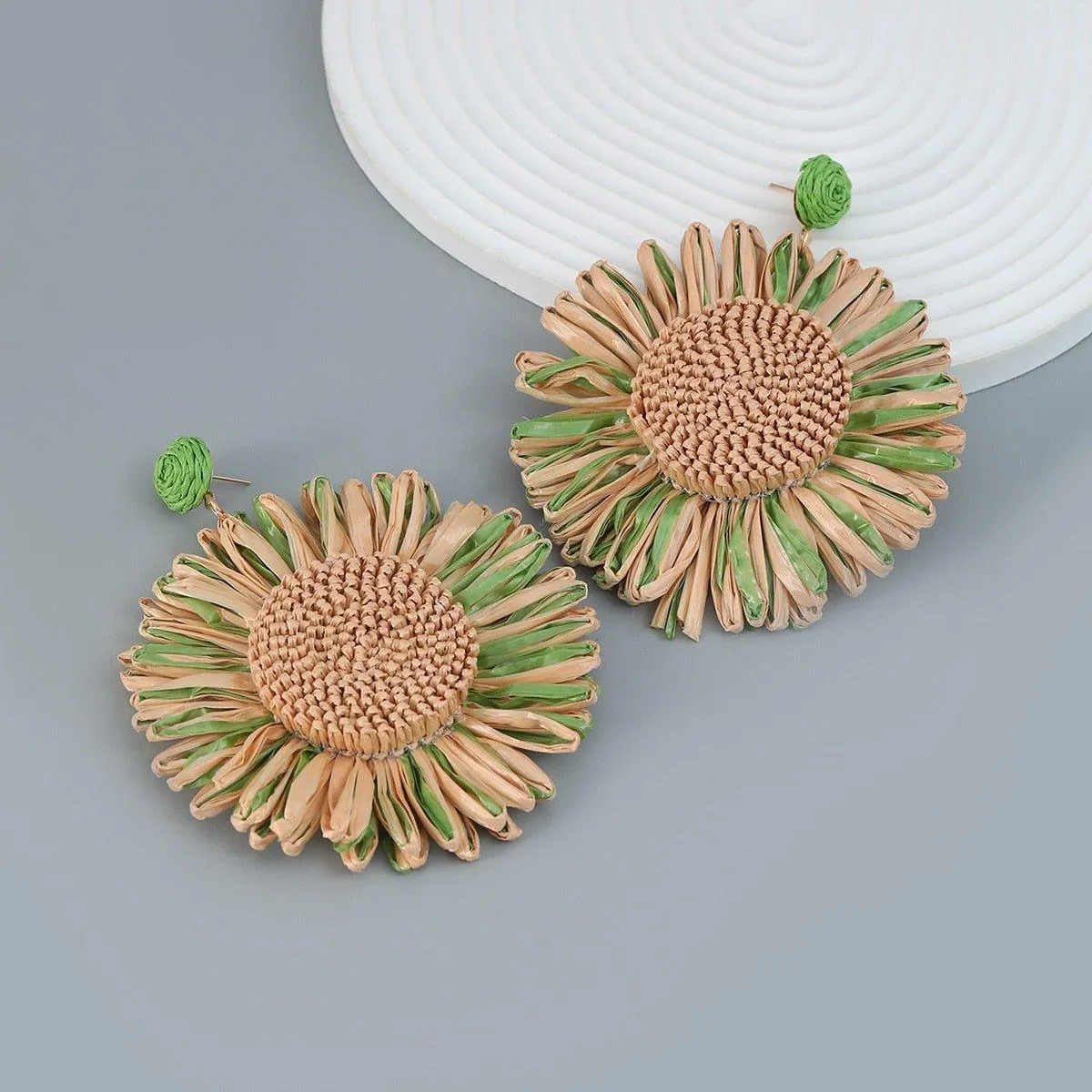 Simple Sunflower Dangle Earrings