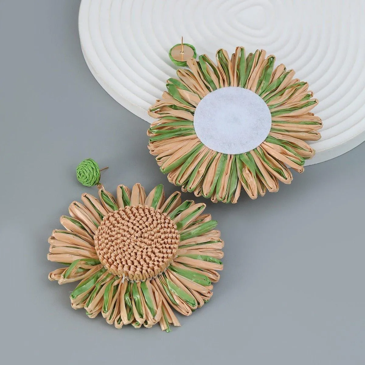 Simple Sunflower Dangle Earrings