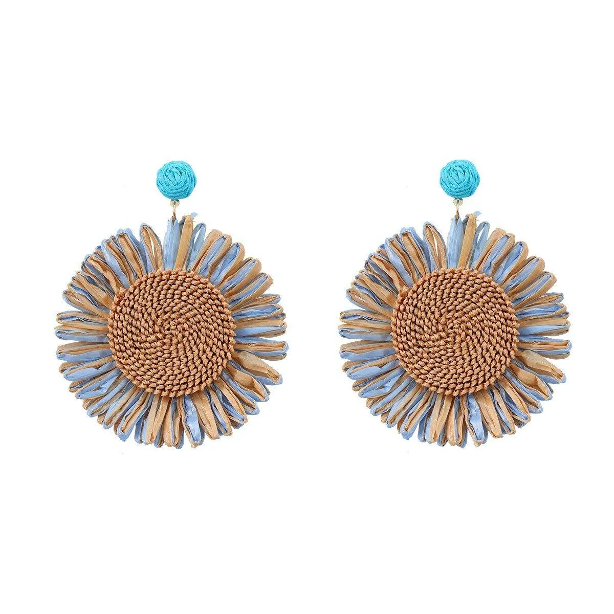Simple Sunflower Dangle Earrings
