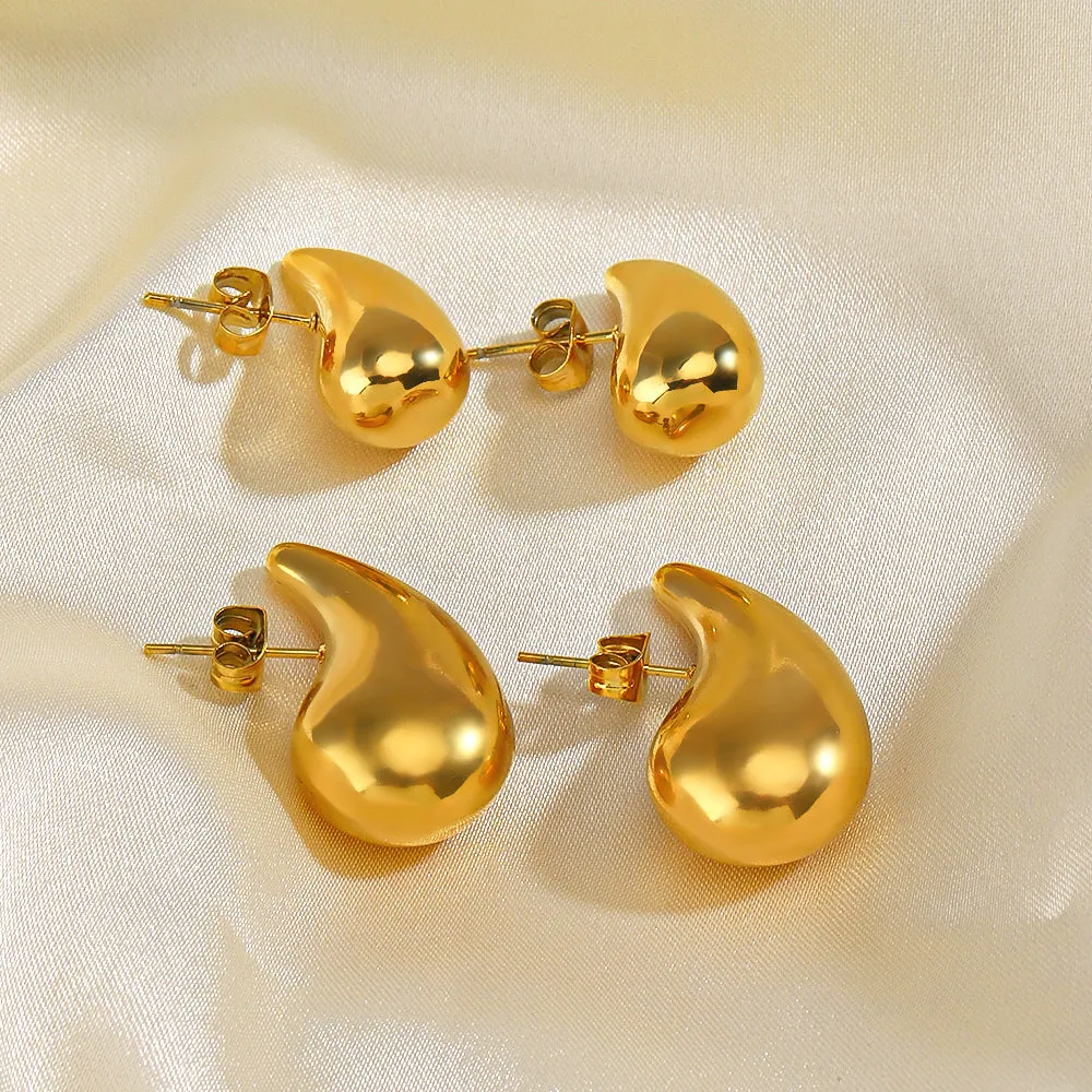 Small Water Droplets Earrings
