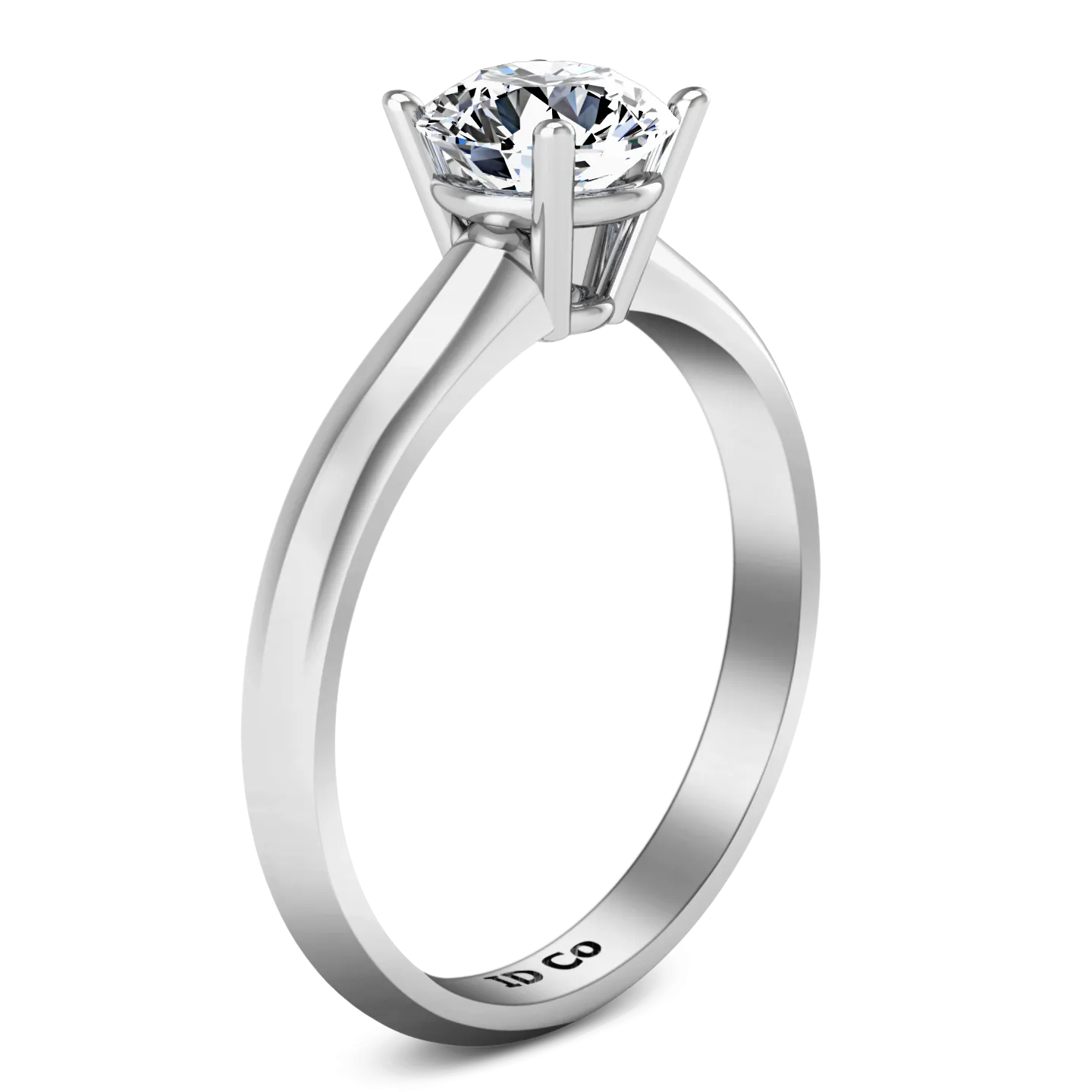 Solitaire Engagement Ring Carys 14K White Gold