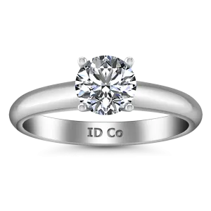 Solitaire Engagement Ring Carys 14K White Gold