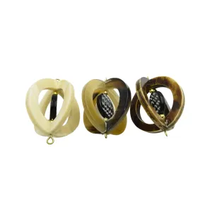 Spinning Optical Pendent- Available in Bone, Horn- Measuring 57mmx46mm Approx -Sold individually