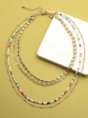 Stacked And Stunning Beaded Necklace