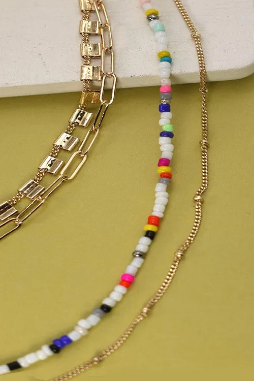 Stacked And Stunning Beaded Necklace