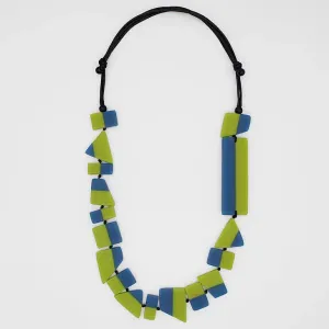 Sylca Bria Artistic Lime Blue Necklace LS23N08 LIME