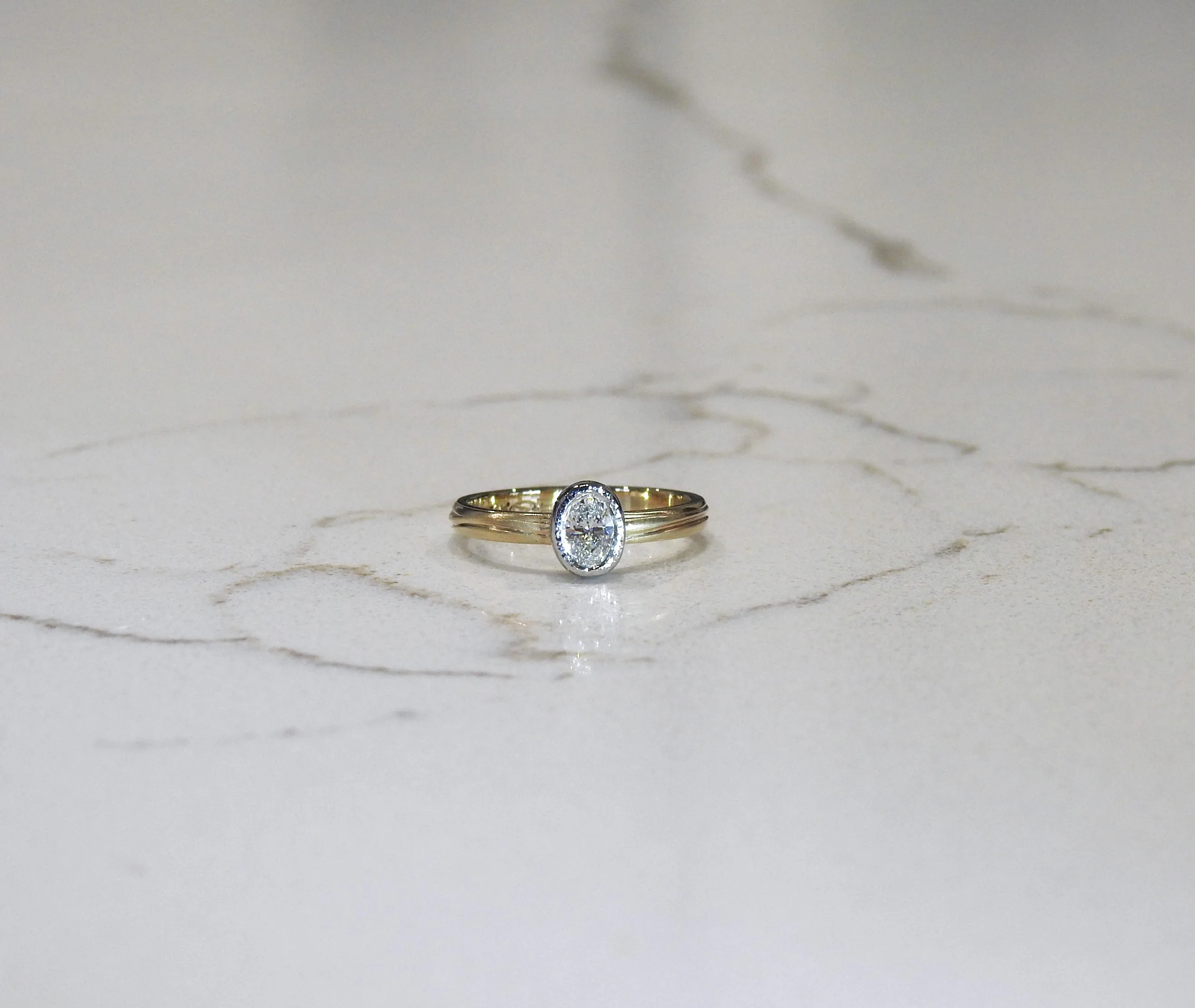 Tailored Oval planish bezel