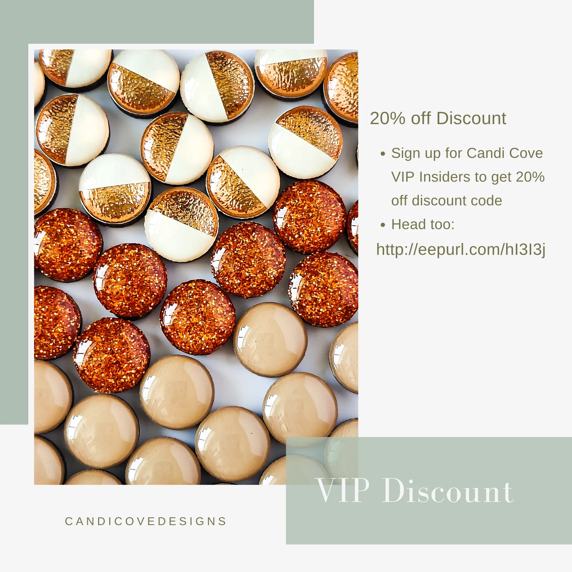 Terracotta Orange Stud Earrings by Candi Cove Designs