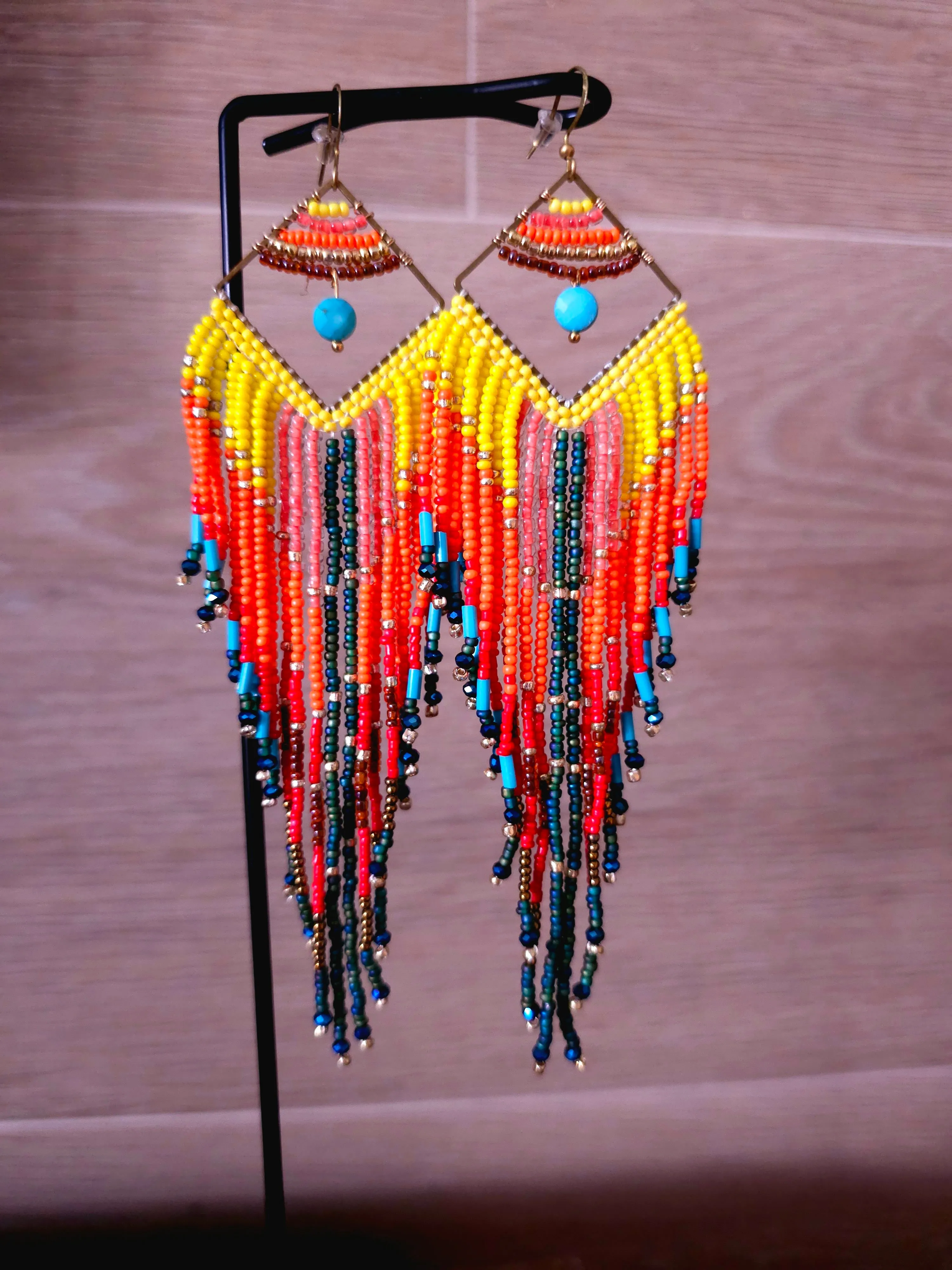 The Sunset Cascade Earrings