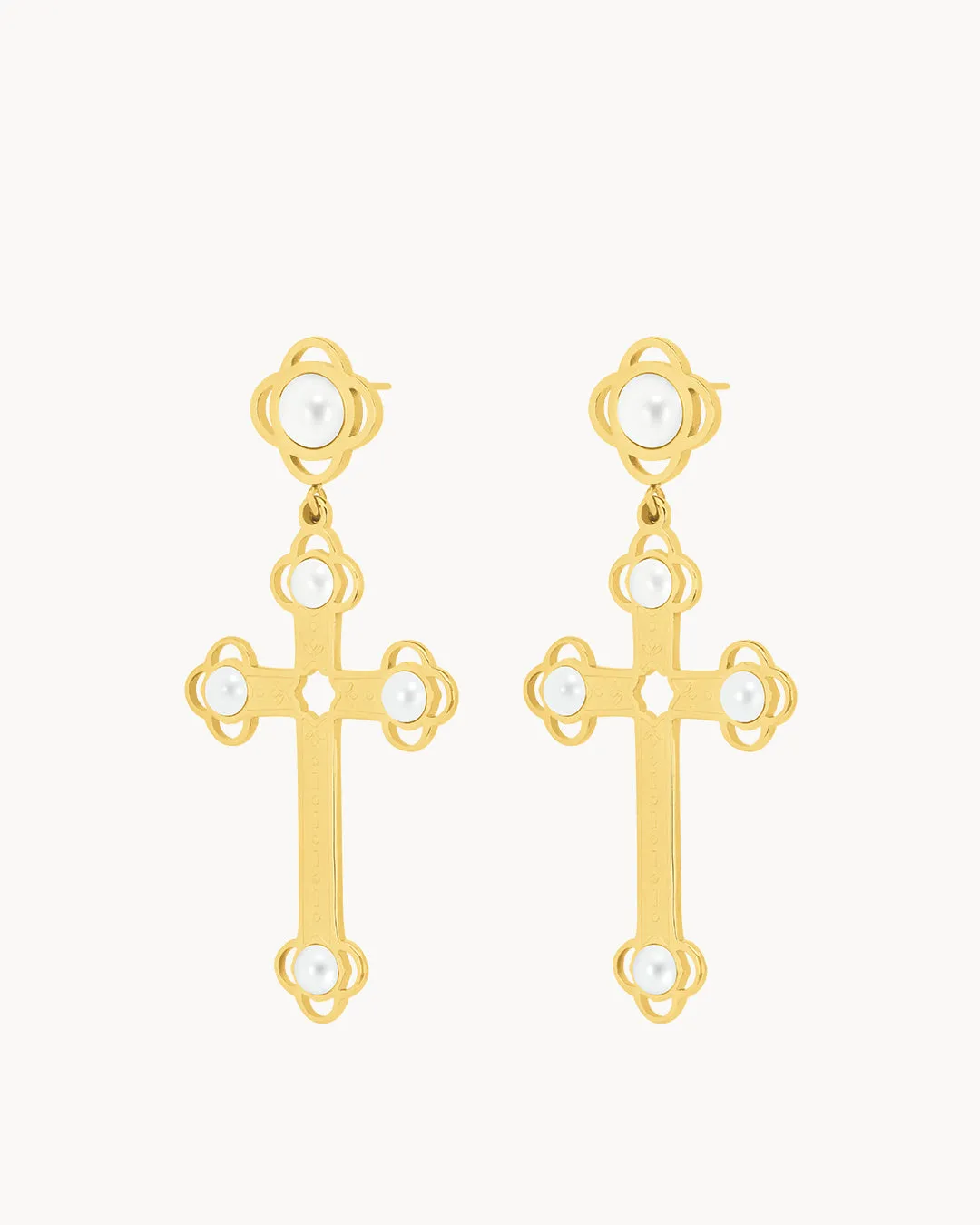 Timeless Salib Earrings, Gold