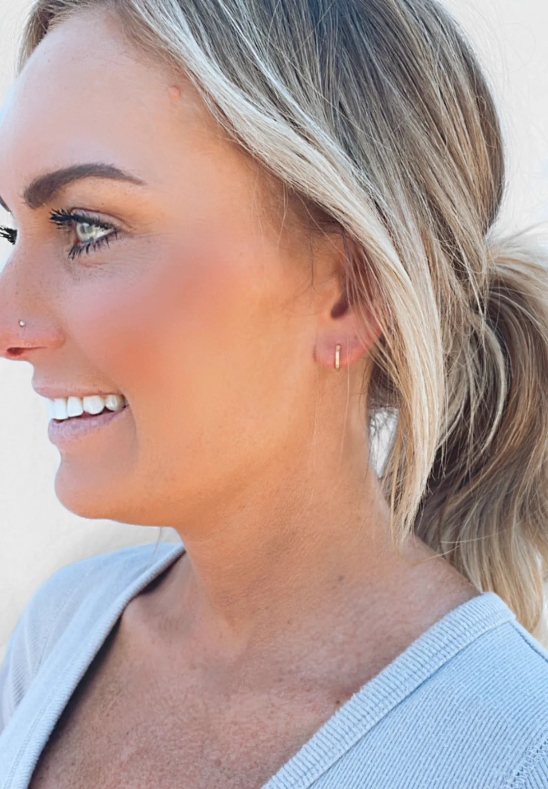 Tiny Simple Hoop Earrings