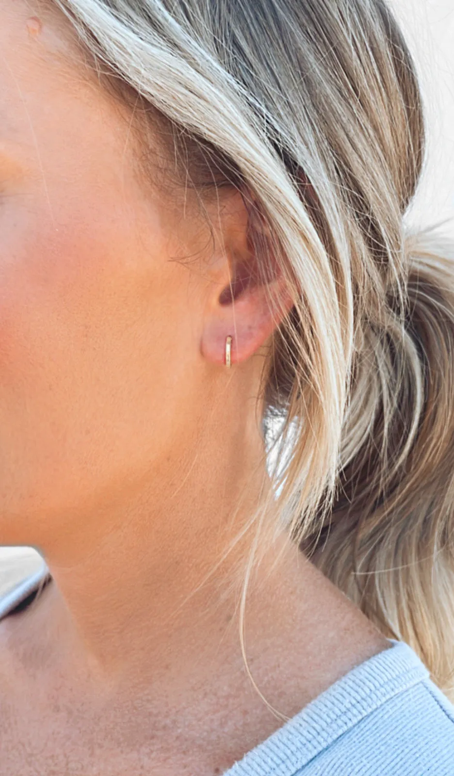 Tiny Simple Hoop Earrings