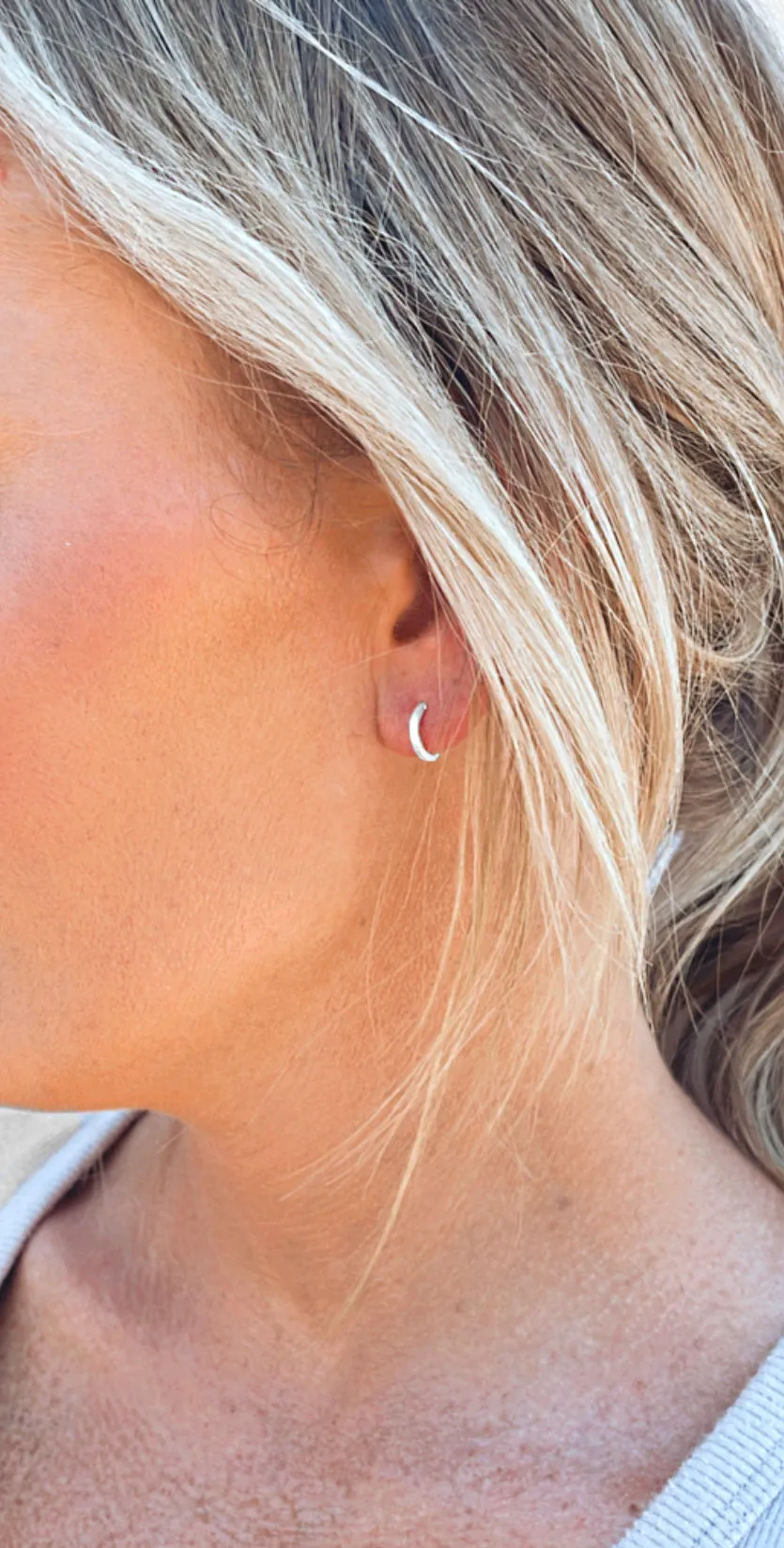 Tiny Simple Hoop Earrings
