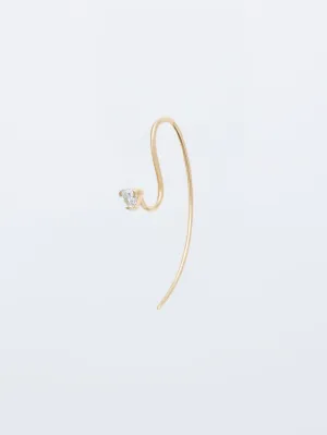 TRILLION SHORT HOOKED PIERCED EARRINGS