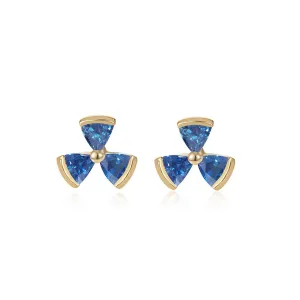 Trini Triple Sapphire Studs