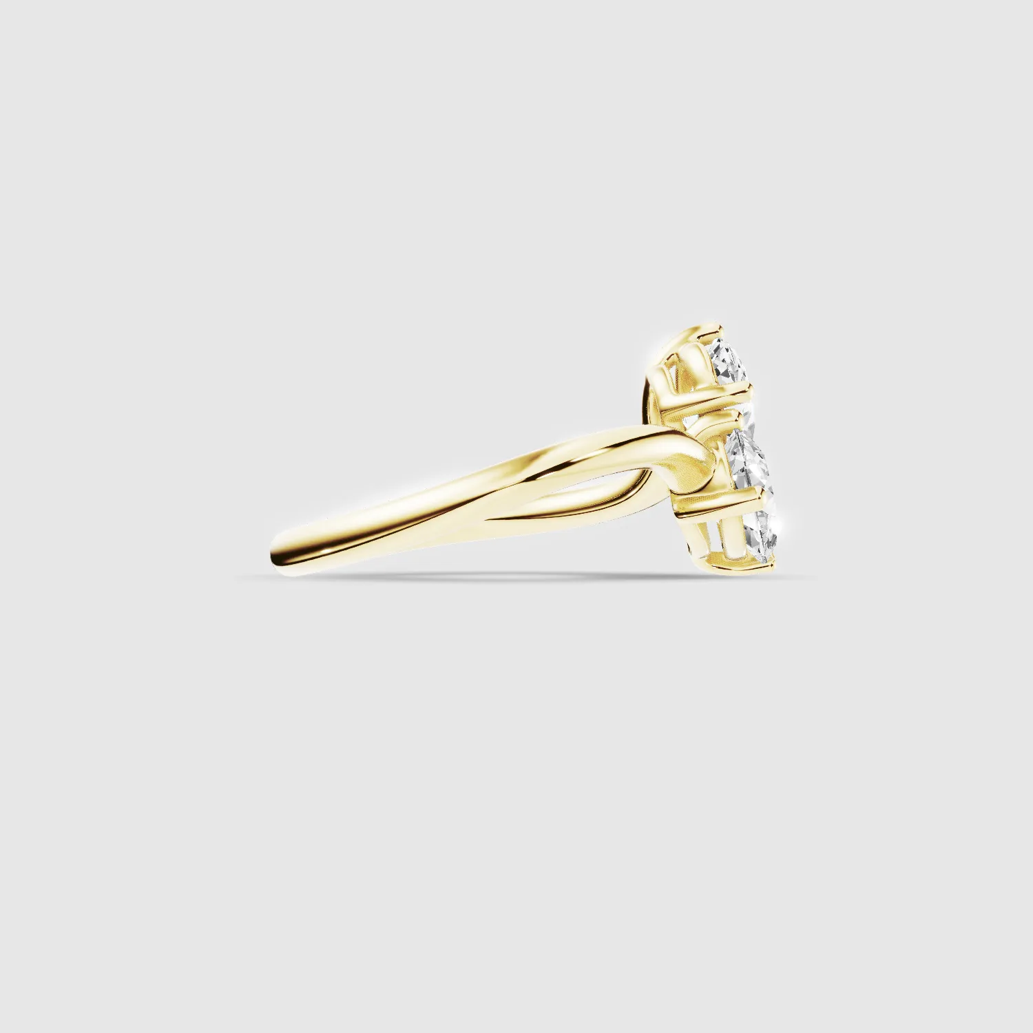 U&I Pear and Oval Lab Grown Diamond Fashion Ring-Multi Stone