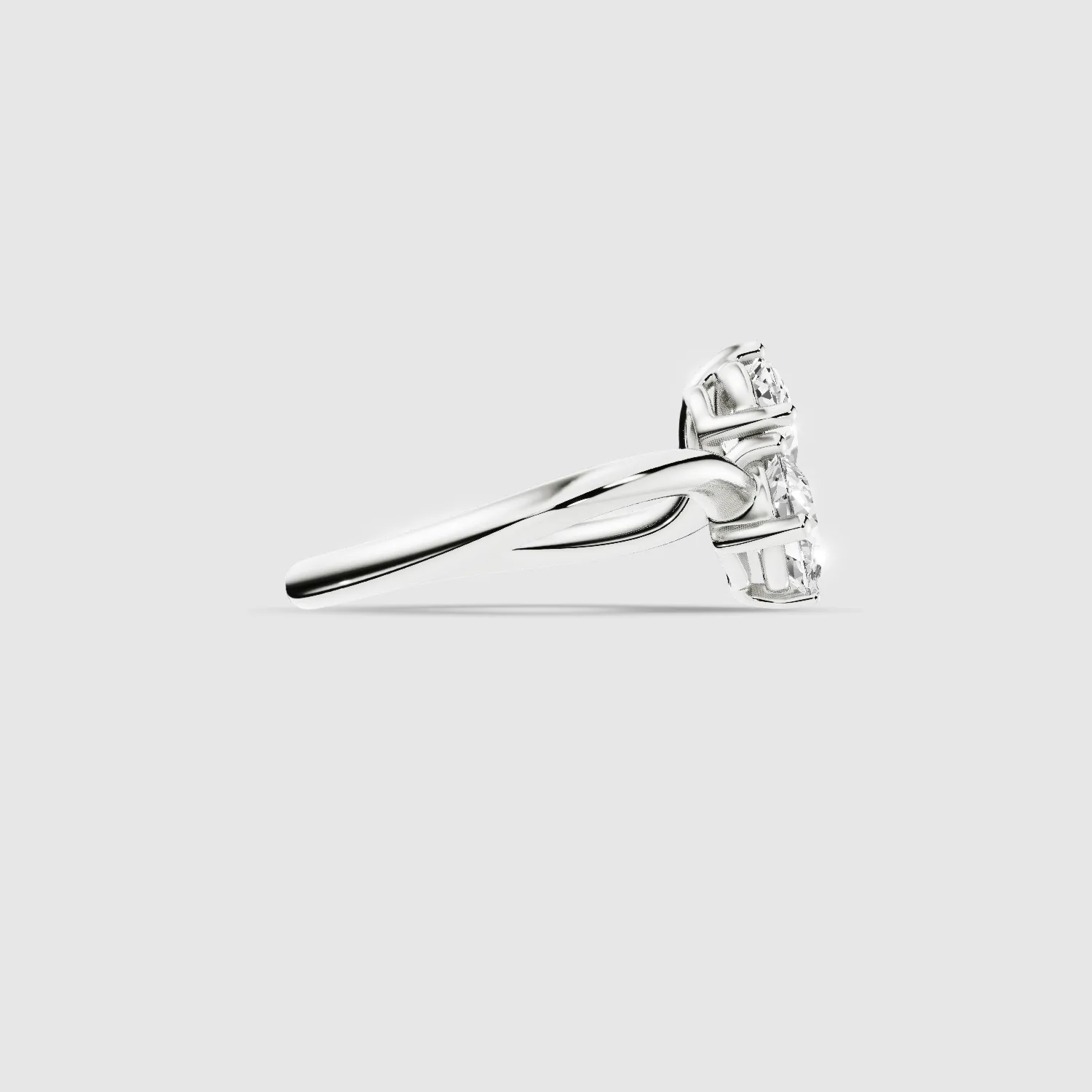 U&I Pear and Oval Lab Grown Diamond Fashion Ring-Multi Stone