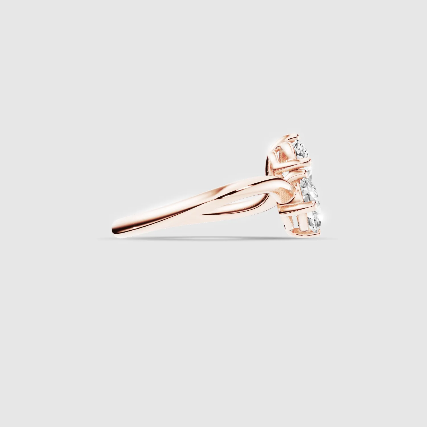 U&I Pear and Oval Lab Grown Diamond Fashion Ring-Multi Stone