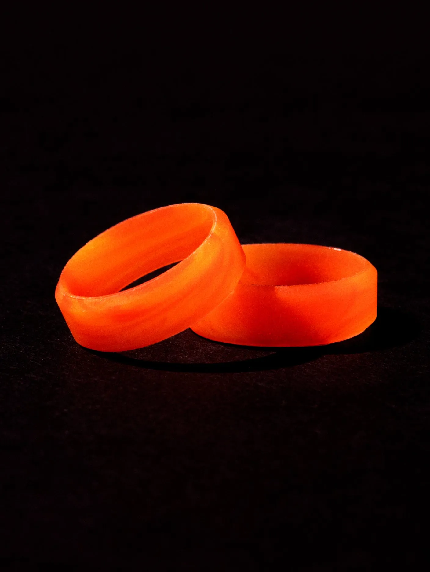 Unisex Lava Modern Silicone Ring