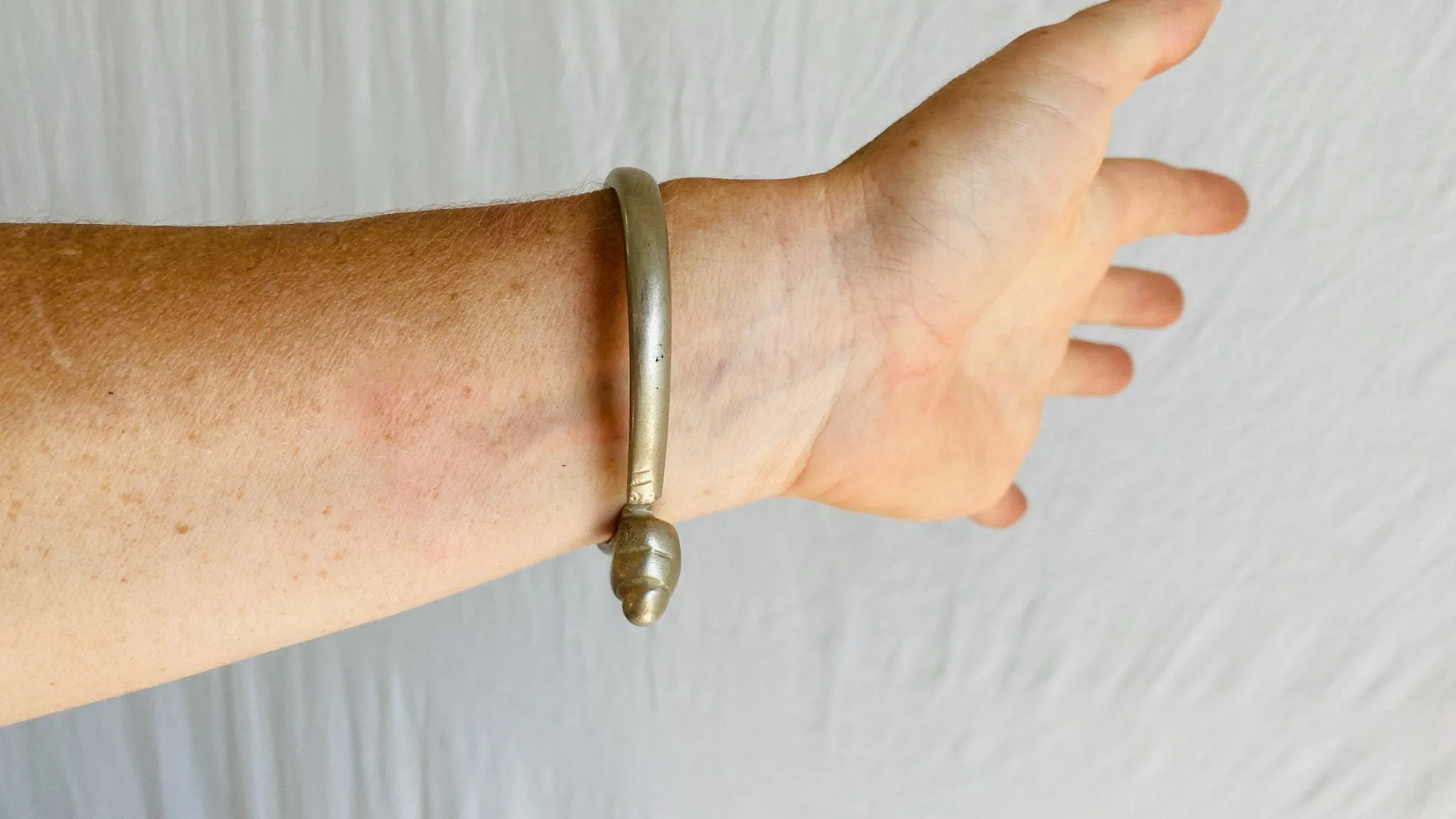 Vintage Kohistani Bangle. Alpaca. 0415