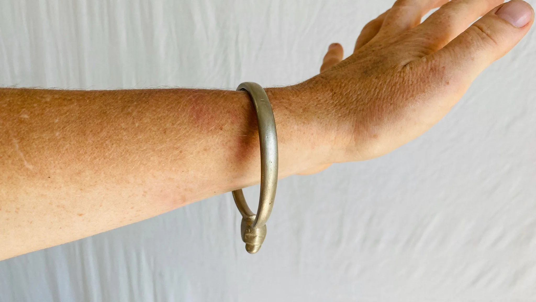 Vintage Kohistani Bangle. Alpaca. 0415