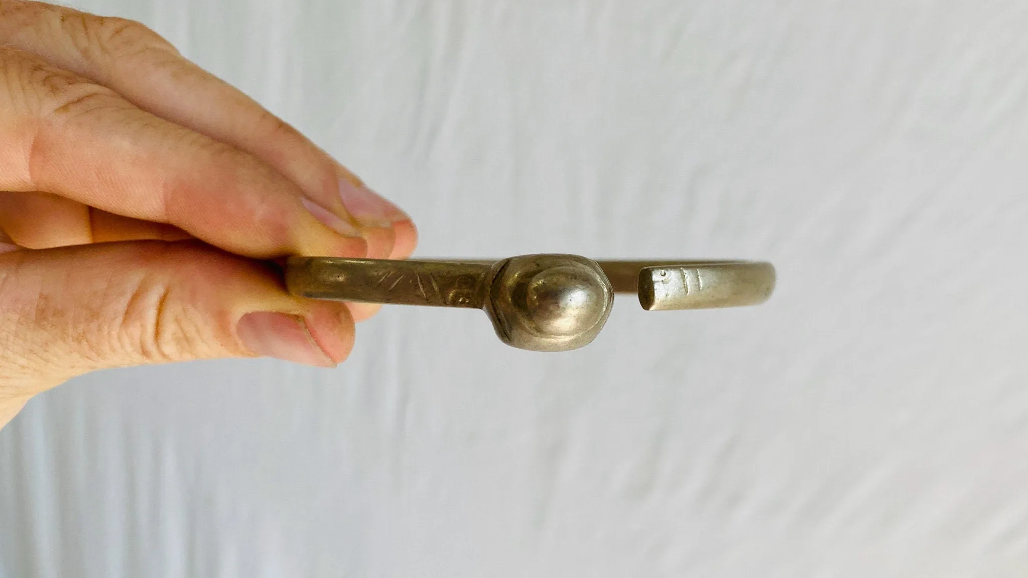 Vintage Kohistani Bangle. Alpaca. 0415