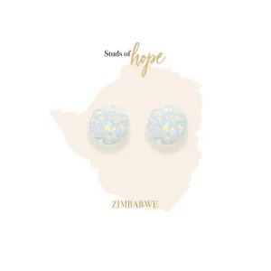 Vurchoo Africa Opalite & Silver Small Stud Earrings